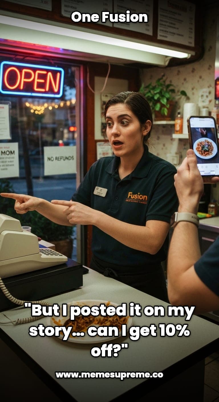 Restaurant funny example